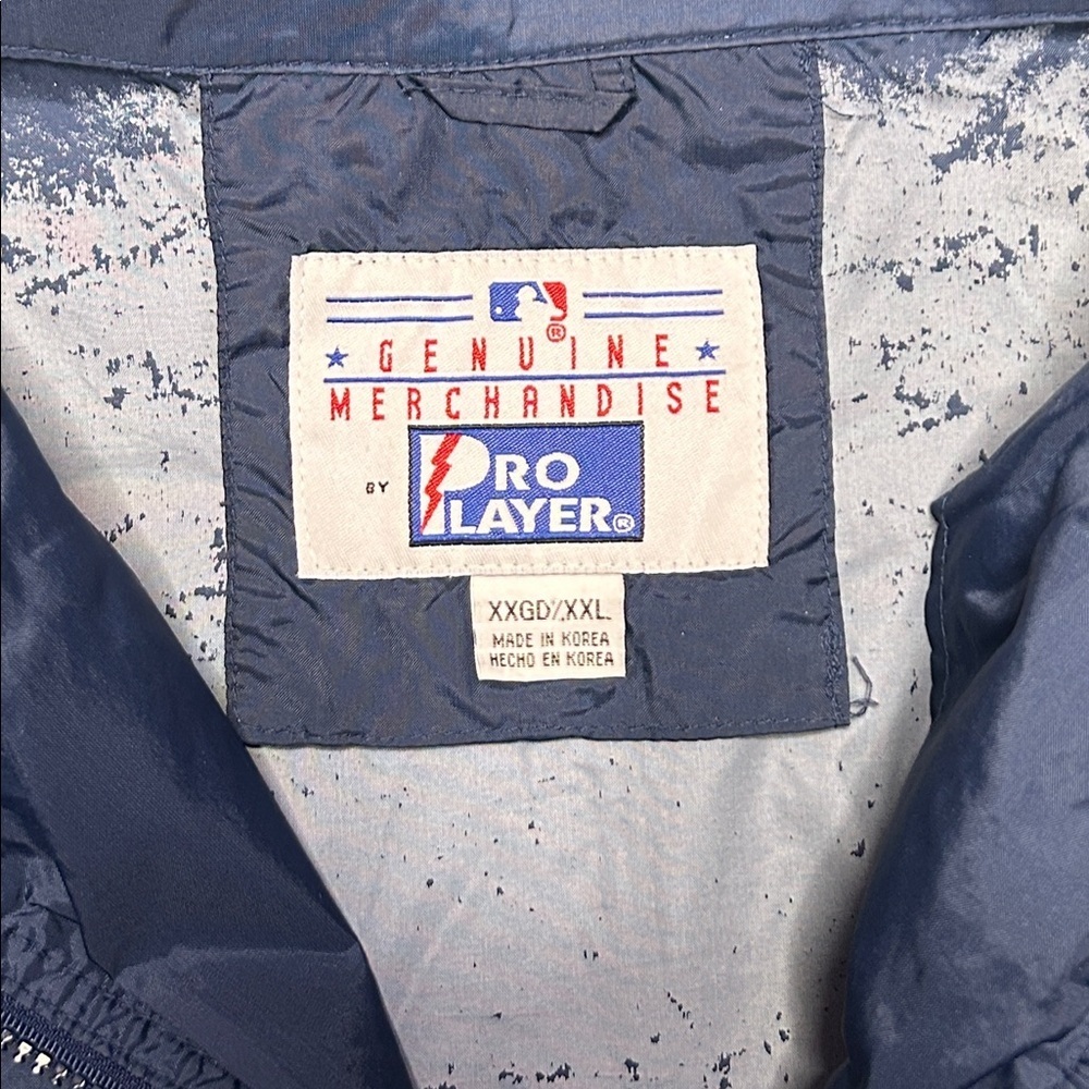 Vintage Pro Player Navy Windbreaker with Red and White NY  Logo - Picture 4 of 9